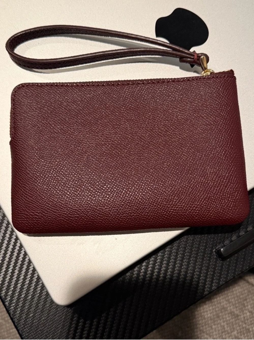 NEW! Coach Small Wristlet in Deep Wine
